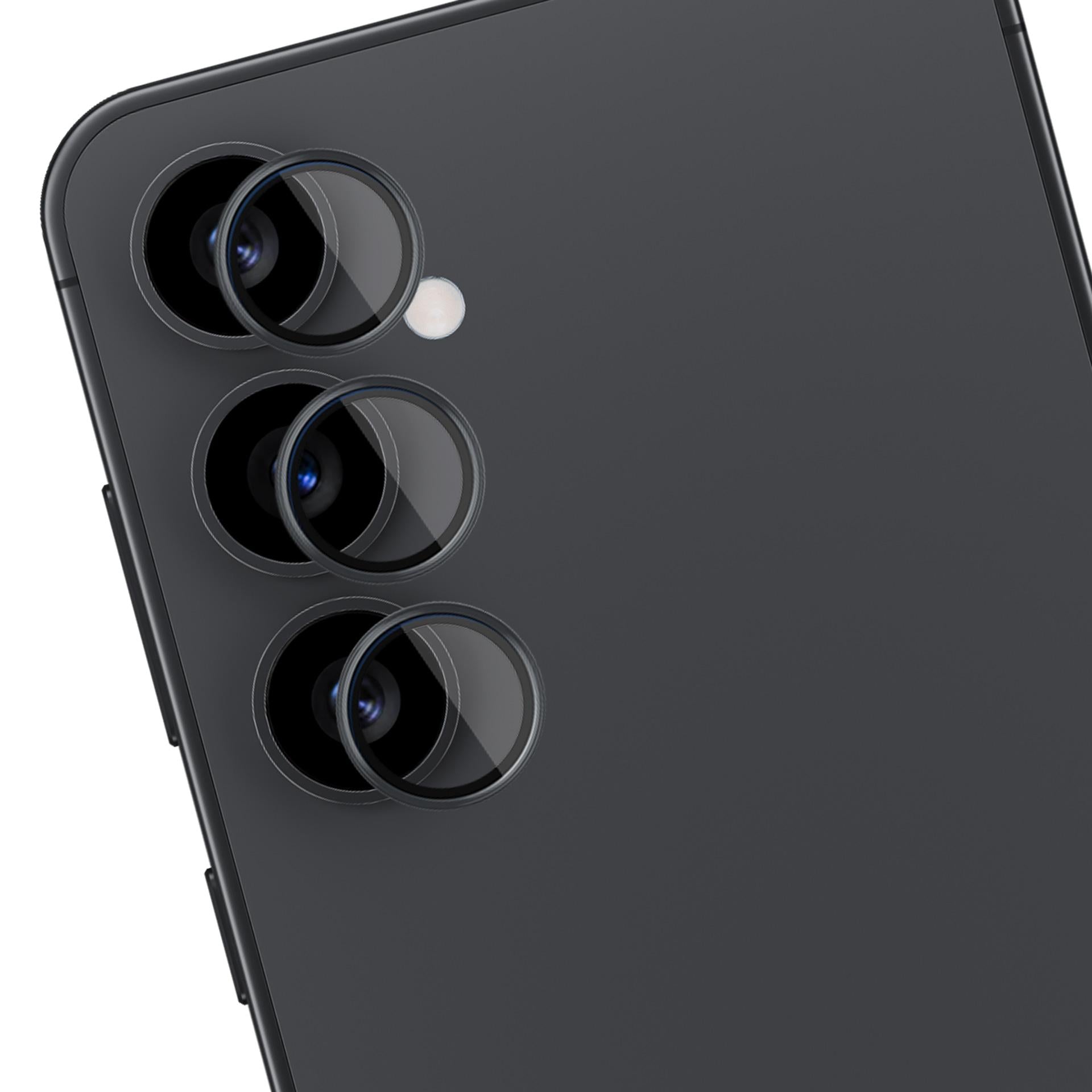 Kameros objektyvo stiklas 3mk Lens Protection Pro Black, skirtas Samsung Galaxy S25+
