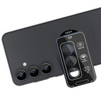 Kameros objektyvo stiklas 3mk Lens Protection Pro Black, skirtas Samsung Galaxy S25+