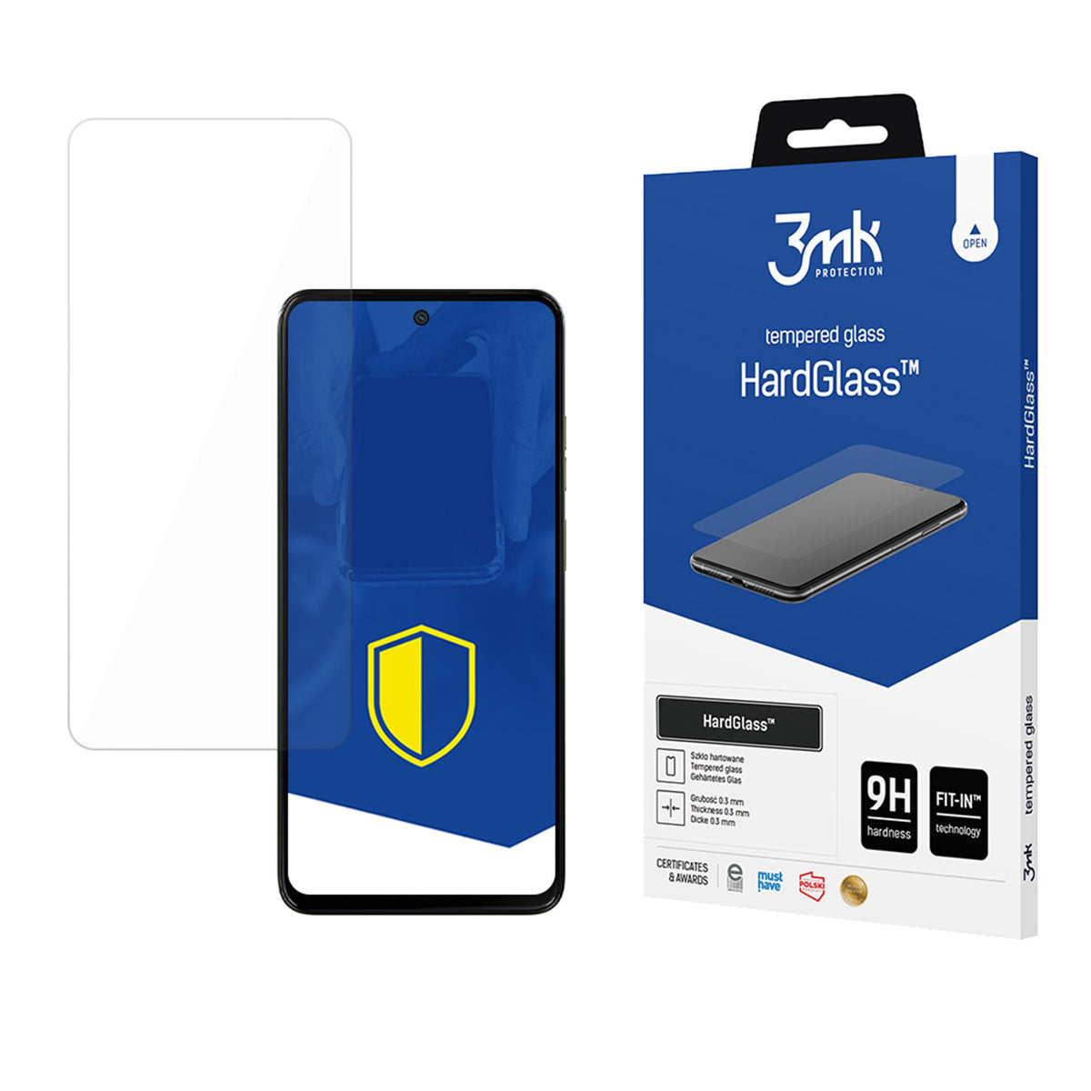 3mk HardGlass™ grūdintas stiklas, skirtas Motorola Moto G15 / G15 Power / G05 / E15 -- Motorola Moto G15
