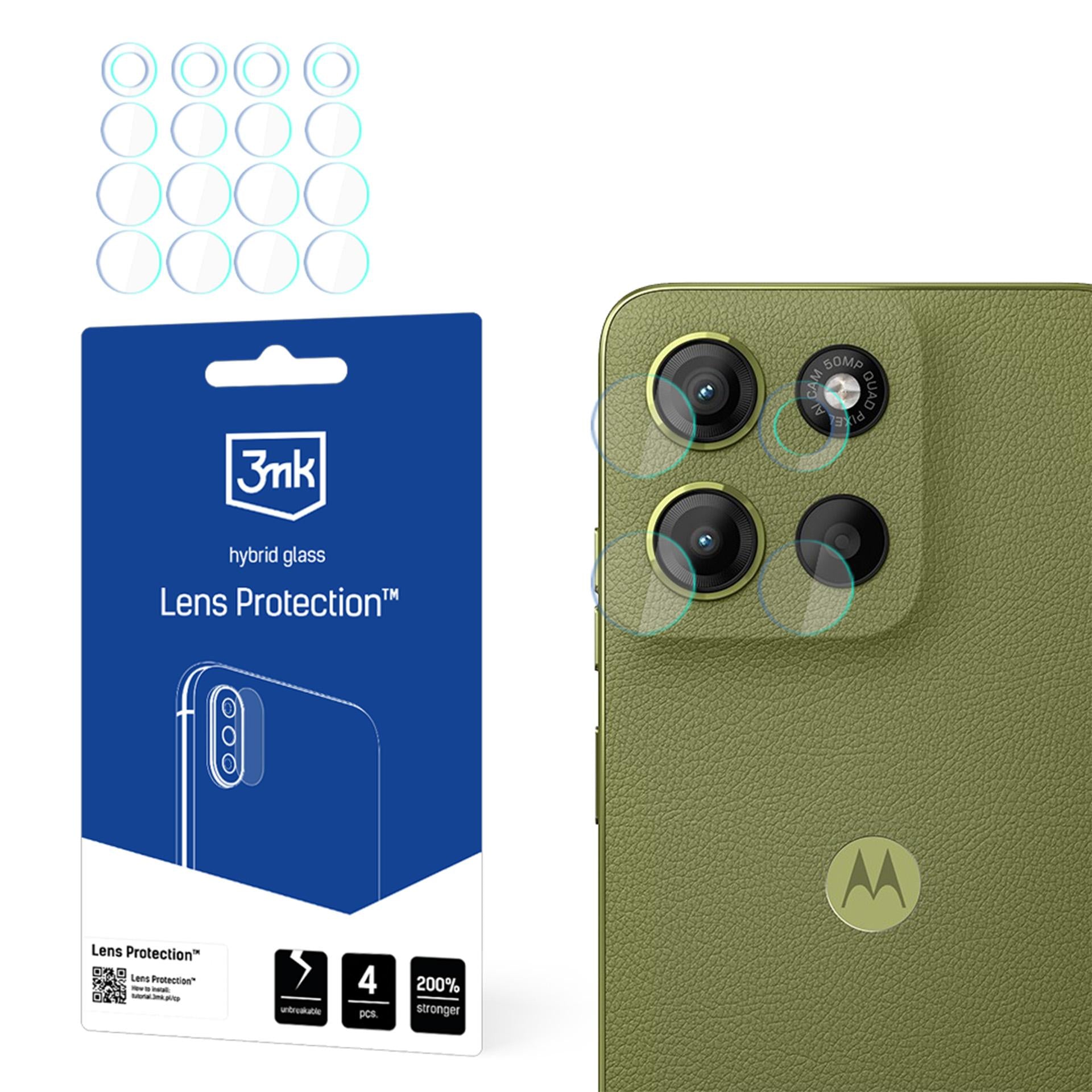 3mk Lens Protection hibridinis fotoaparato lęšio stiklas, skirtas Motorola Moto G15 / G15 Power -- Motorola Moto G15 /...