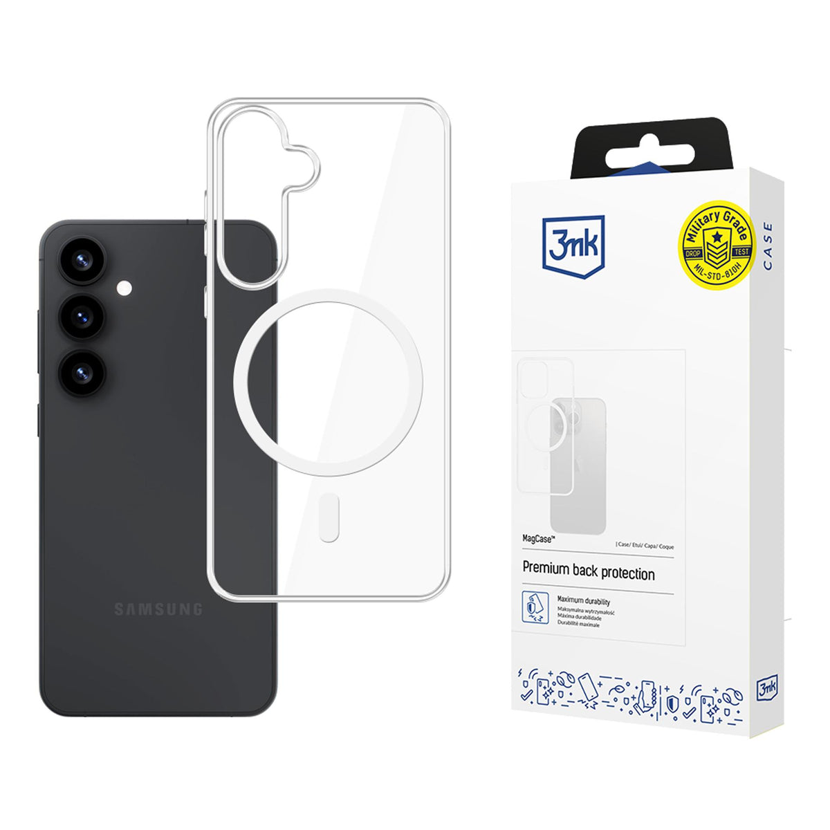3mk MagCase Samsung Galaxy S25+ - skaidrus