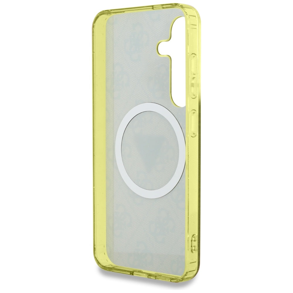 Guess MagSafe dėklas Samsung Galaxy S25 – rudas