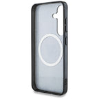 Guess 4G Glitter MagSafe dėklas Galaxy S25 – juodas