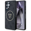 Guess 4G Glitter Triangle Buttons MagSafe dėklas skirtas Samsung Galaxy S25 Ultra juodas -- Samsung Galaxy S25 Ultra