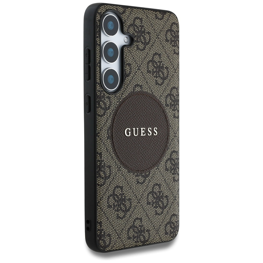 Guess 4G MagSafe dėklas Galaxy S25+ – rudas