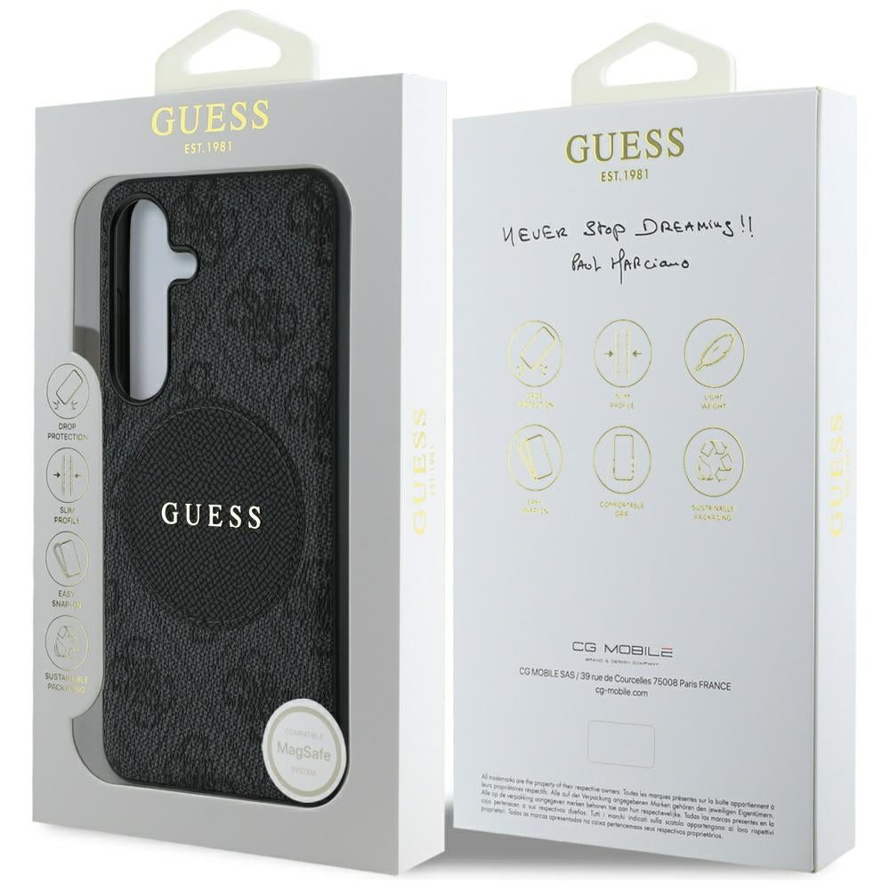 Guess MagSafe dėklas Galaxy S25+ – juodas