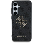 Guess Big 4G dėklas Samsung Galaxy S25 – juodas