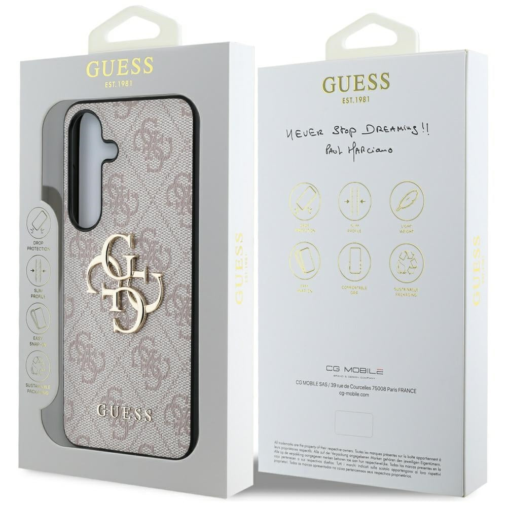 Guess Big 4G dėklas Samsung Galaxy S25+ – rožinis