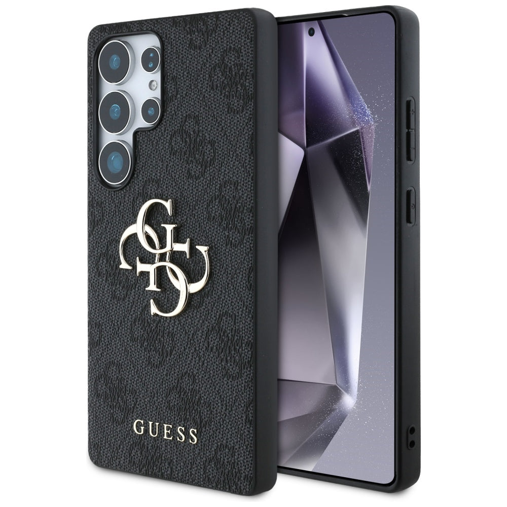 Guess Big 4G Logo Classic Logo dėklas Samsung Galaxy S25 Ultra, juodas -- Samsung Galaxy S25 Ultra