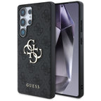 Guess Big 4G Logo Classic Logo dėklas Samsung Galaxy S25 Ultra, juodas -- Samsung Galaxy S25 Ultra