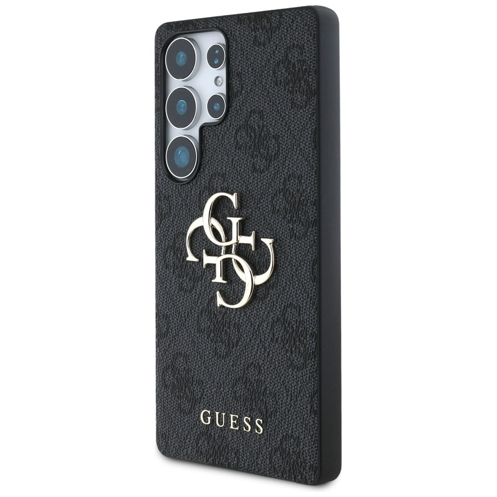 Guess Big 4G Logo Classic Logo dėklas Samsung Galaxy S25 Ultra, juodas -- Samsung Galaxy S25 Ultra