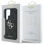 Guess Big 4G Logo Classic Logo dėklas Samsung Galaxy S25 Ultra, juodas -- Samsung Galaxy S25 Ultra