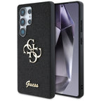 Guess blizgus 4G dėklas Samsung Galaxy S25 Ultra – juodas