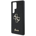 Guess blizgus 4G dėklas Samsung Galaxy S25 Ultra – juodas