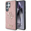 Guess Fixed Glitter Big 4G Metal Logo dėklas, skirtas Samsung Galaxy S25 Ultra, rožinis -- Samsung Galaxy S25 Ultra