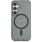 Guess MagSafe dėklas Samsung Galaxy S25 – juodas