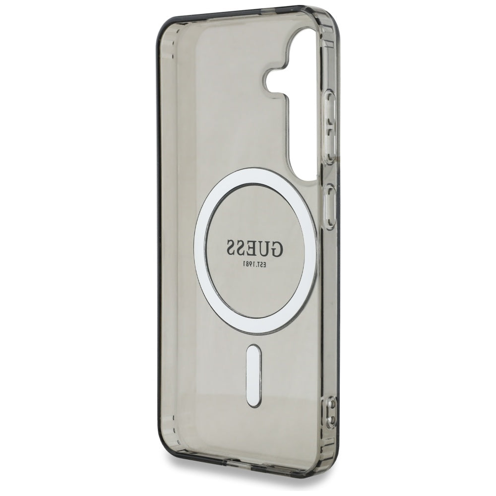 Guess MagSafe dėklas Samsung Galaxy S25 – juodas