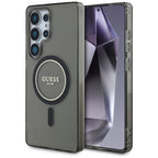 Guess MagSafe dėklas Galaxy S25 Ultra – juodas