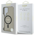 Guess MagSafe dėklas Galaxy S25 Ultra – juodas