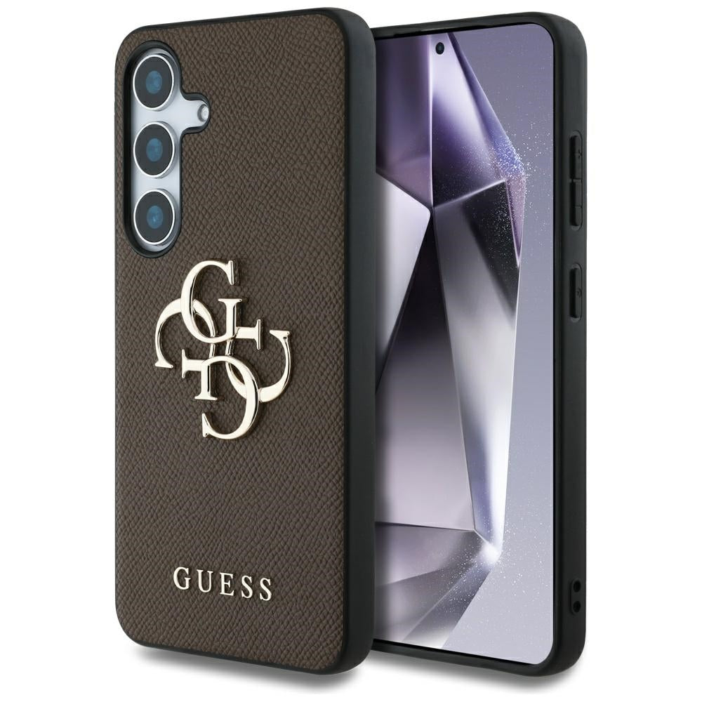 Guess 4G dėklas Samsung Galaxy S25+ – rudas