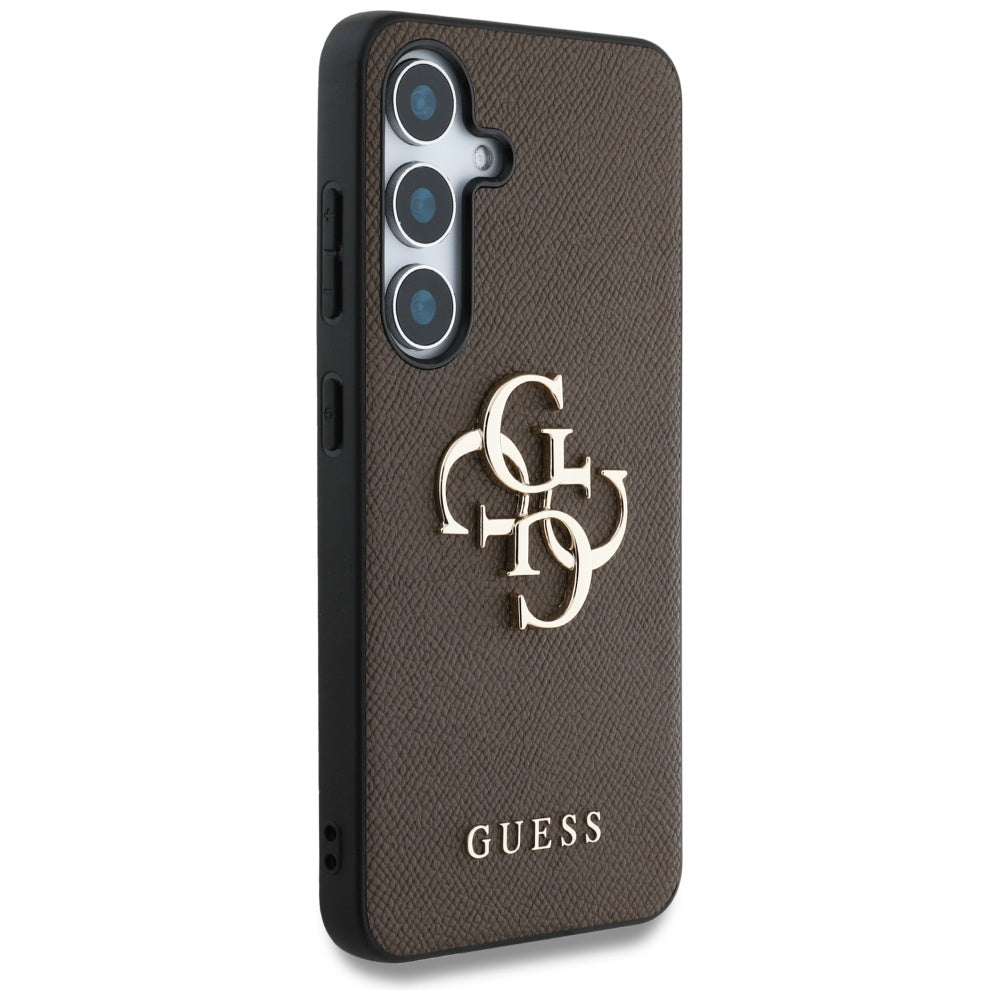 Guess 4G dėklas Samsung Galaxy S25+ – rudas