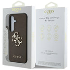 Guess 4G dėklas Samsung Galaxy S25+ – rudas