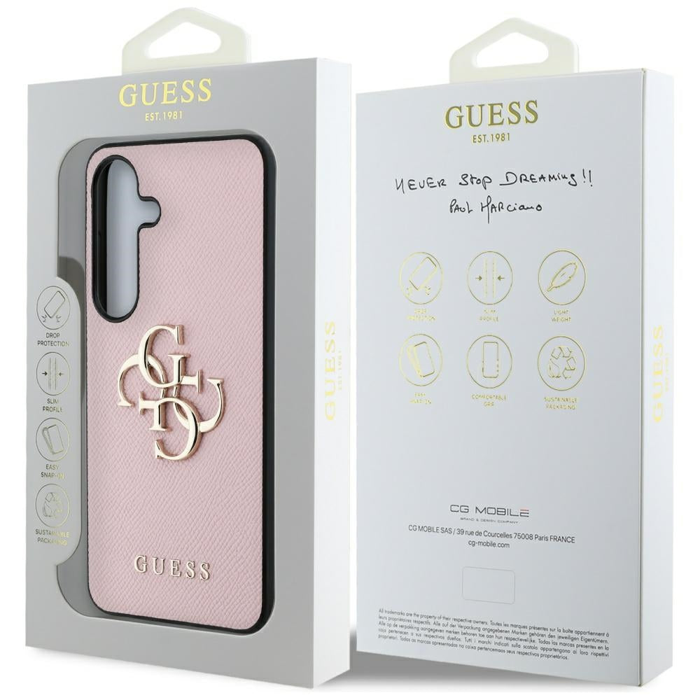 Guess 4G dėklas Samsung Galaxy S25+ – rožinis