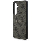 Guess odinis MagSafe dėklas Samsung Galaxy S25 – rudas