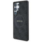Guess odinis MagSafe dėklas Galaxy S25 Ultra – juodas