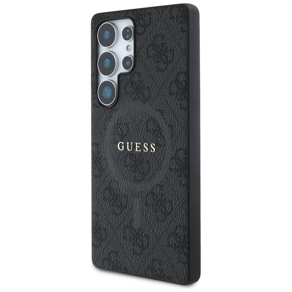 Guess odinis MagSafe dėklas Galaxy S25 Ultra – juodas