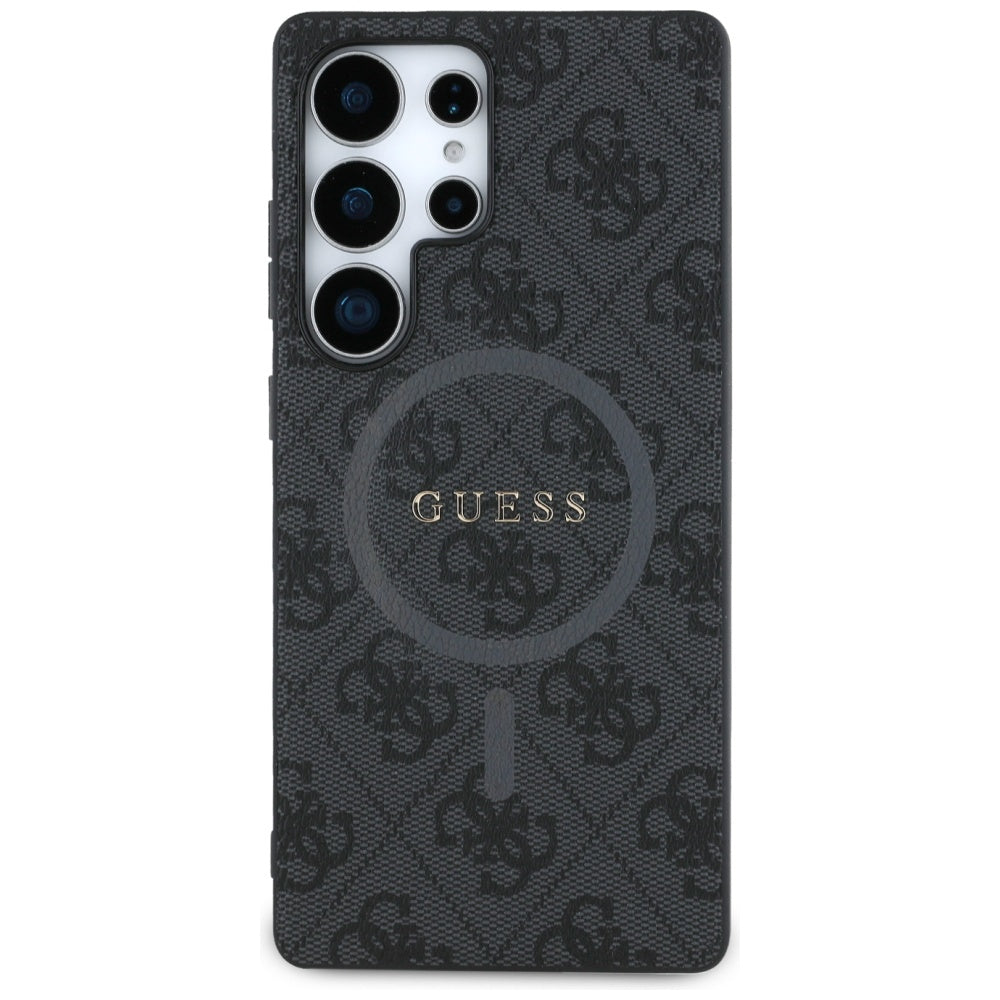 Guess odinis MagSafe dėklas Galaxy S25 Ultra – juodas