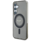 Guess MagSafe dėklas Samsung Galaxy S25 – juodas