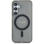 Guess MagSafe dėklas Samsung Galaxy S25 – juodas