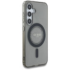 Guess MagSafe dėklas Samsung Galaxy S25 – juodas