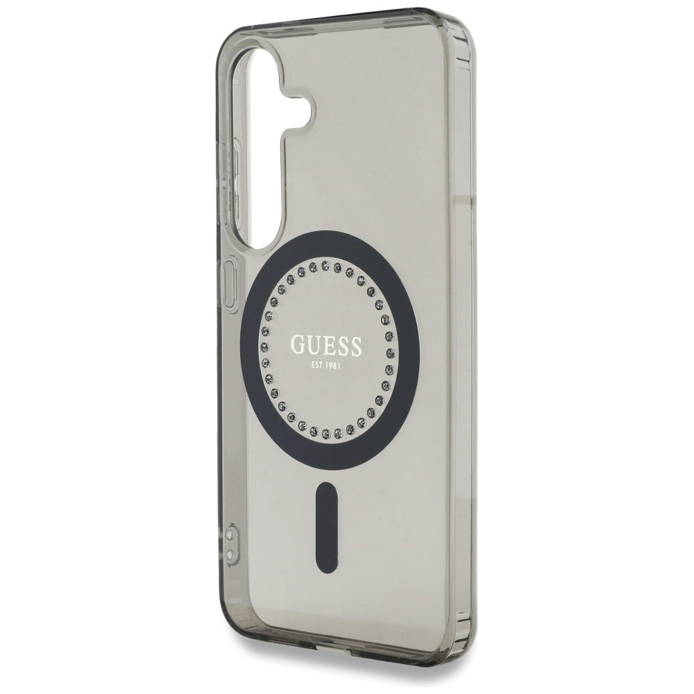 Guess MagSafe dėklas Samsung Galaxy S25 – juodas