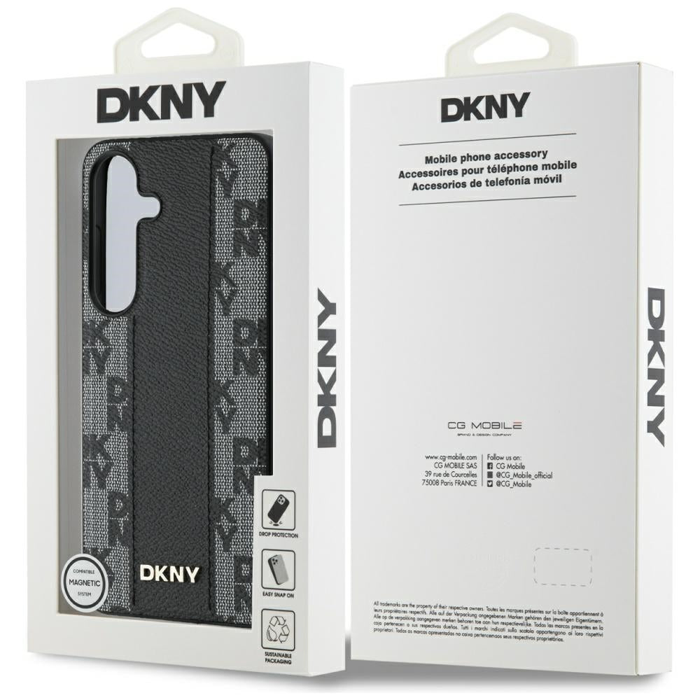 DKNY MagSafe dėklas Samsung Galaxy S25 – juodas