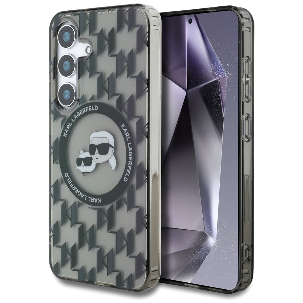 Karl Lagerfeld MagSafe dėklas Samsung Galaxy S25 – juodas