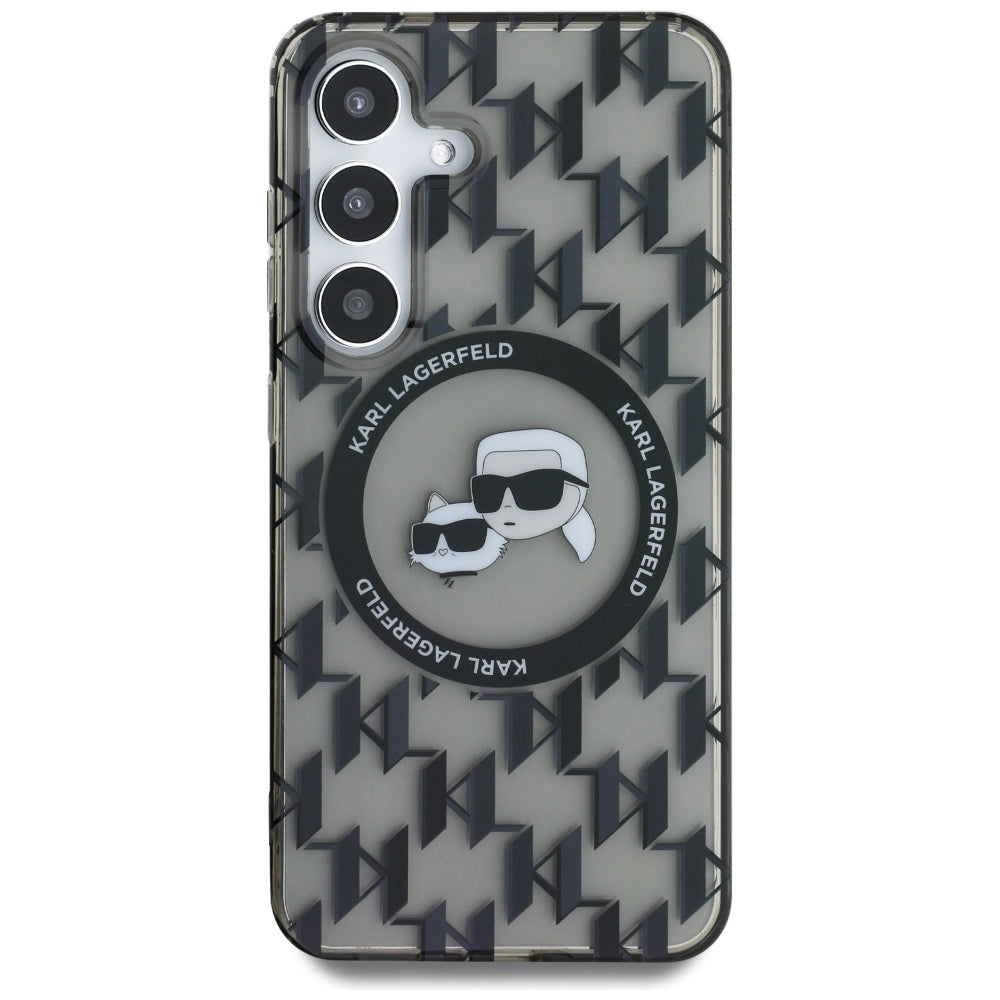 Karl Lagerfeld MagSafe dėklas Samsung Galaxy S25 – juodas