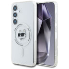 Karl Lagerfeld MagSafe dėklas Galaxy S25 – baltas -- Samsung Galaxy S25