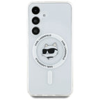 Karl Lagerfeld MagSafe dėklas Galaxy S25 – baltas -- Samsung Galaxy S25