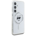 Karl Lagerfeld MagSafe dėklas Galaxy S25 – baltas -- Samsung Galaxy S25