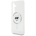 Karl Lagerfeld MagSafe dėklas Galaxy S25 – baltas -- Samsung Galaxy S25