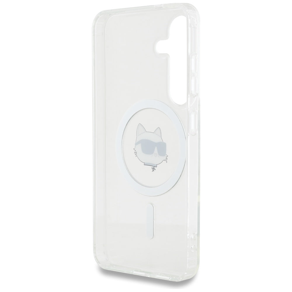 Karl Lagerfeld MagSafe dėklas Galaxy S25 – baltas -- Samsung Galaxy S25