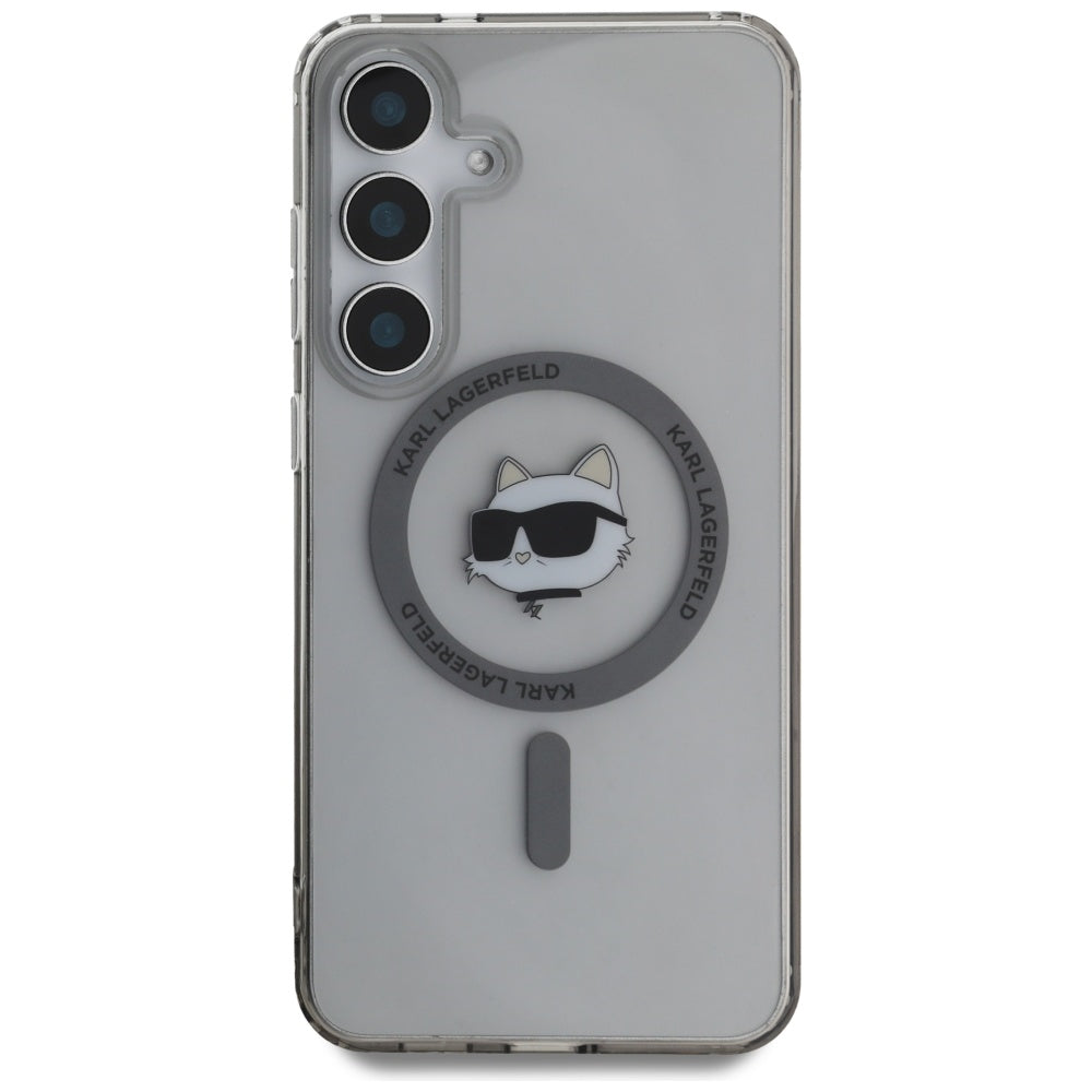 Karl Lagerfeld MagSafe dėklas Samsung Galaxy S25 – juodas
