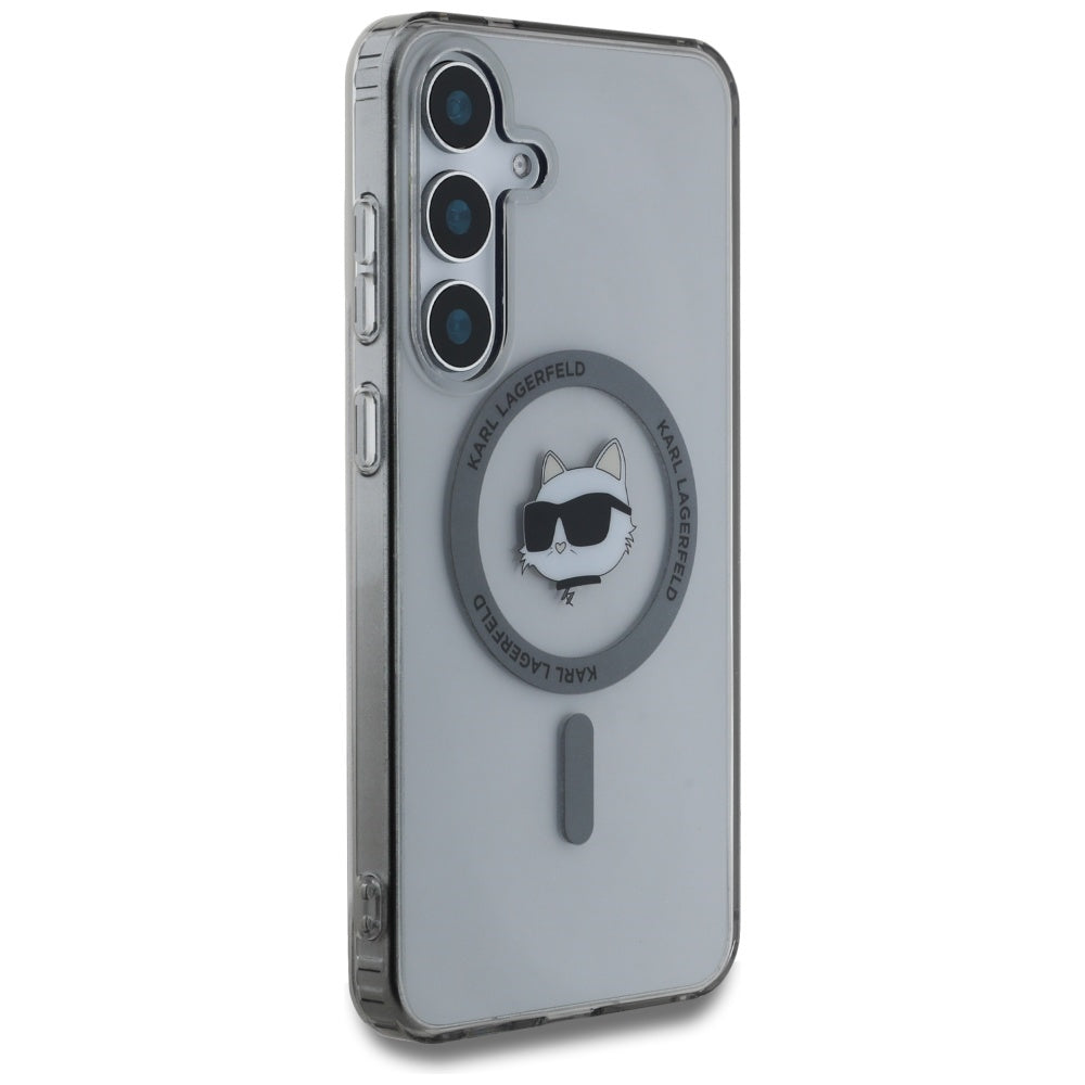 Karl Lagerfeld MagSafe dėklas Samsung Galaxy S25 – juodas