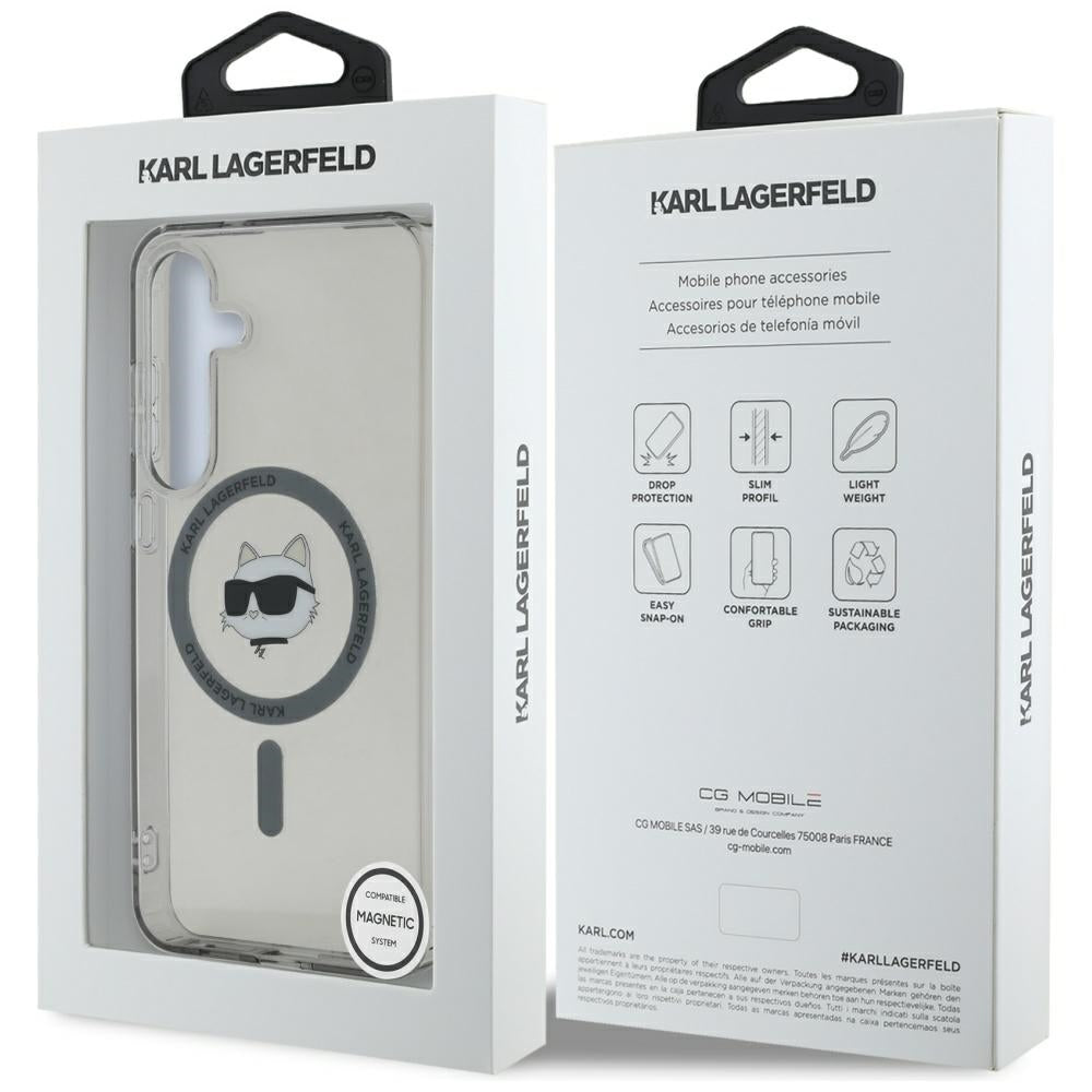 Karl Lagerfeld MagSafe dėklas Samsung Galaxy S25 – juodas