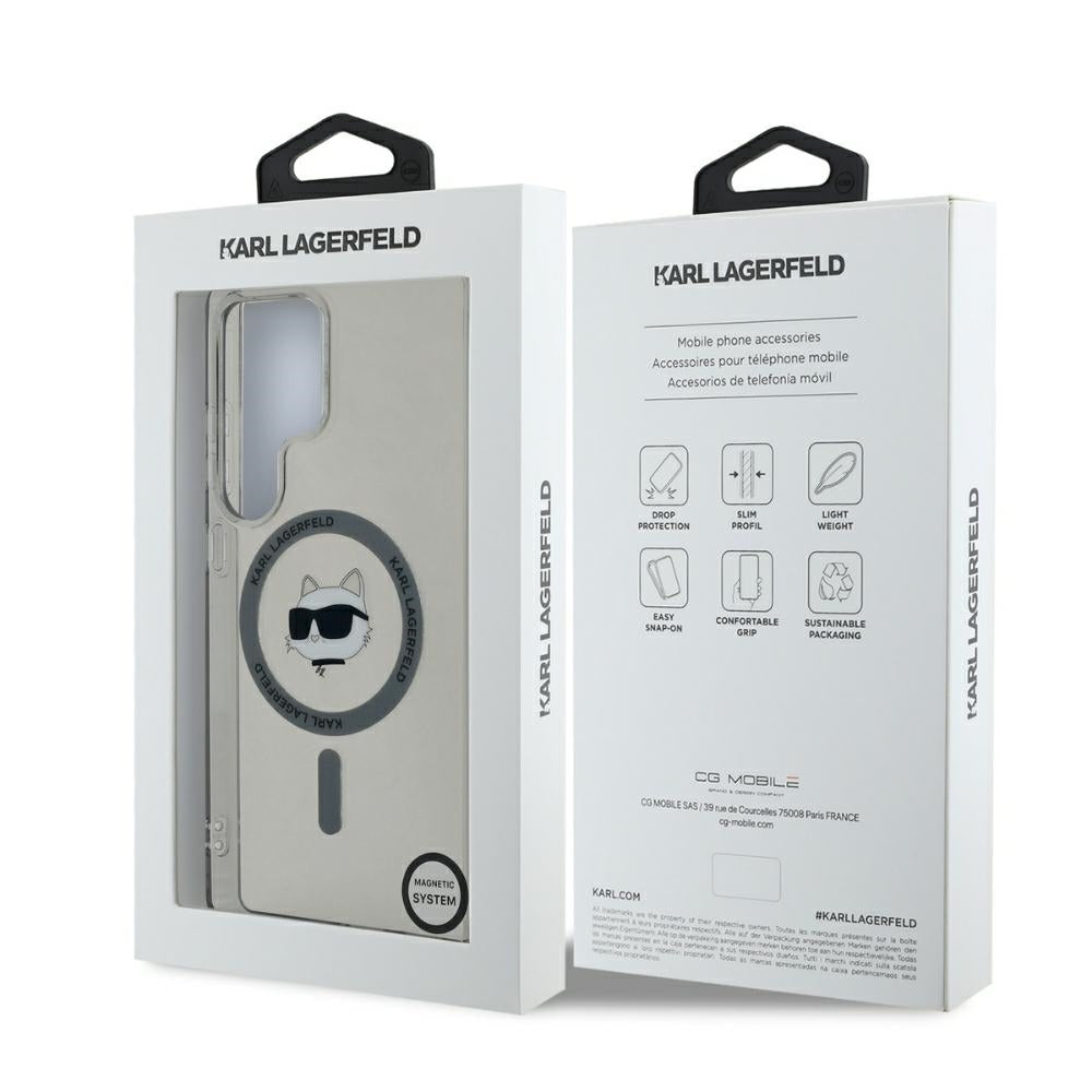 Karl Lagerfeld MagSafe dėklas Galaxy S25 Ultra – juodas