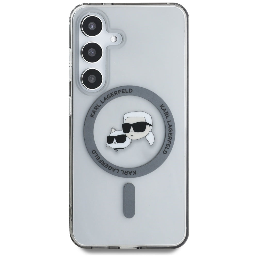 Karl Lagerfeld MagSafe dėklas Galaxy S25 – juodas