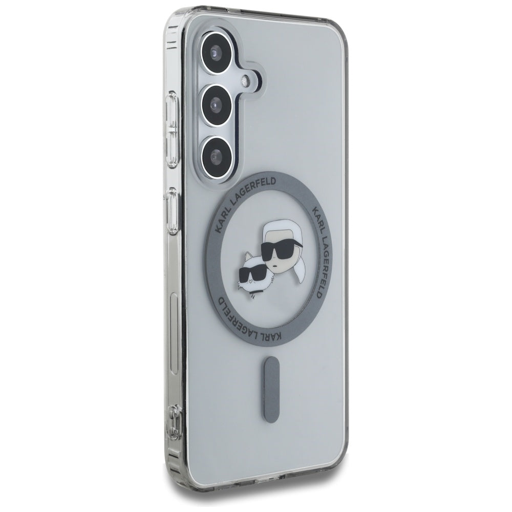 Karl Lagerfeld MagSafe dėklas Galaxy S25 – juodas