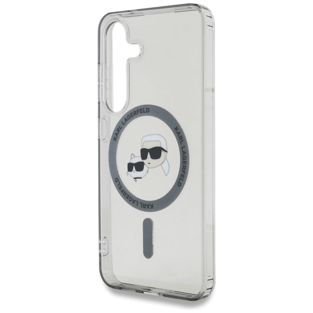 Karl Lagerfeld MagSafe dėklas Galaxy S25 – juodas
